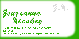 zsuzsanna micskey business card